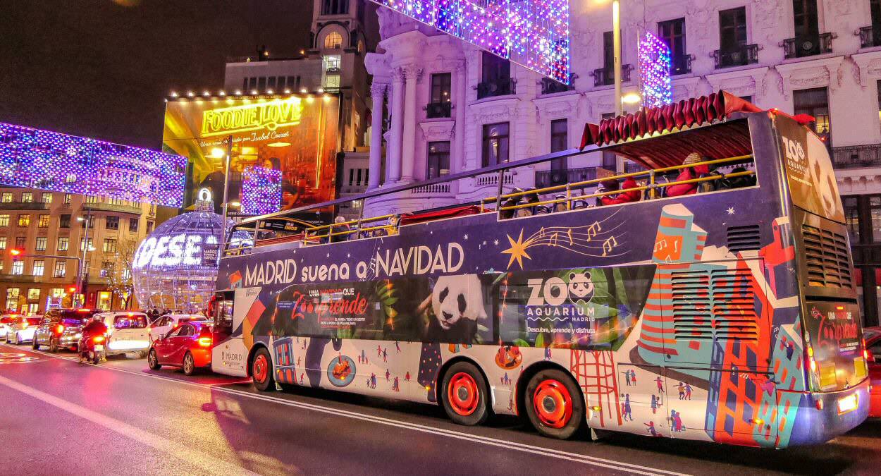 autobus luces de navidad madrid city tour